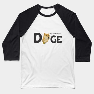 Doge To The Moon Baseball T-Shirt